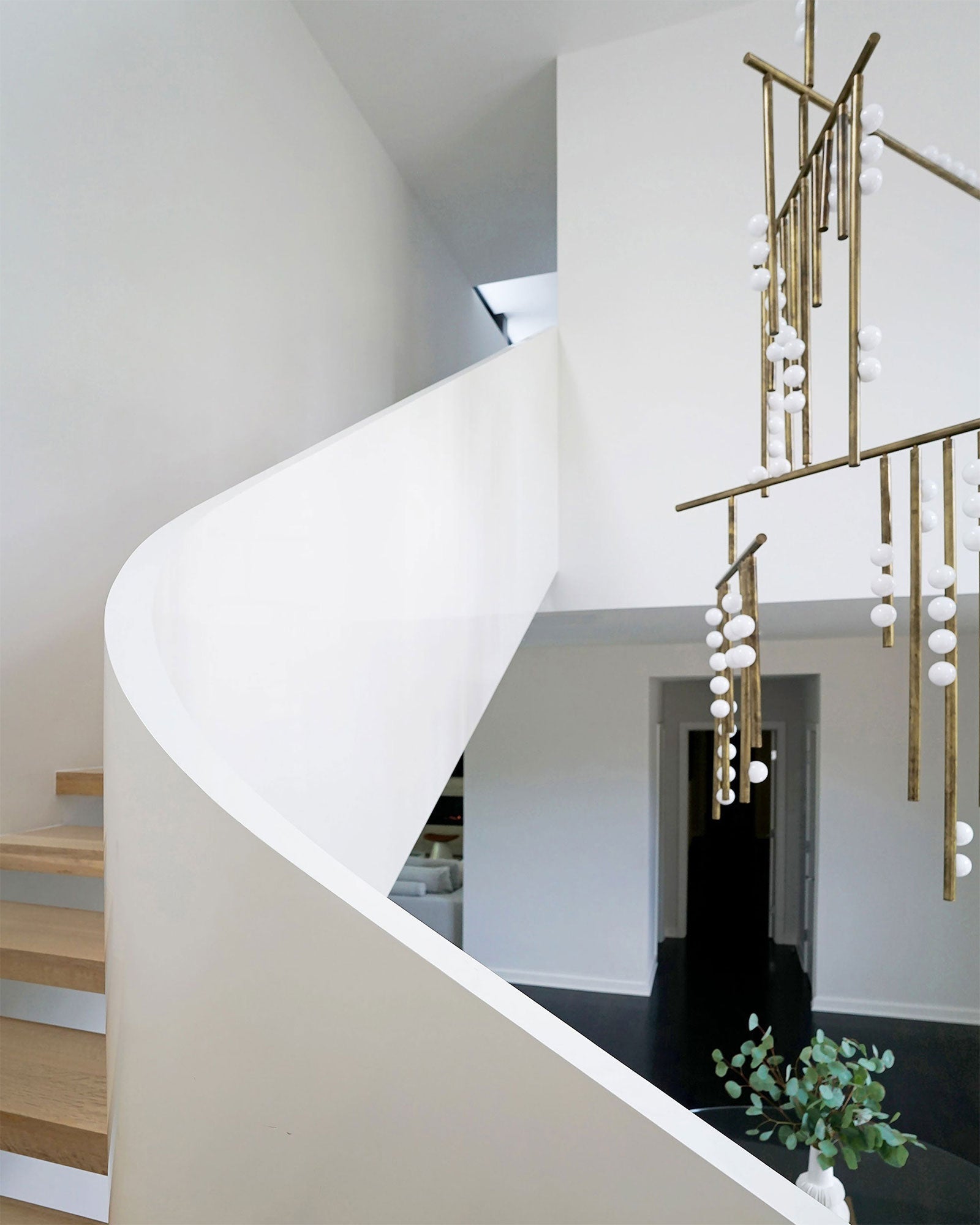 Eurzoris Geometric Brass Linear Pendant Light Chandelier - Lamp Outdoor