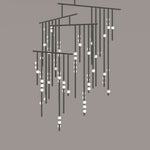 Eurzoris Geometric Brass Linear Pendant Light Chandelier - Lamp Outdoor