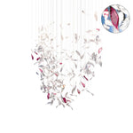 Zathaara Glass Feather Shape Chandelier - Lamp Outdoor