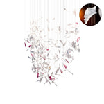 Zathaara Glass Feather Shape Chandelier - Lamp Outdoor