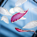 Zathaara Glass Feather Shape Chandelier - Lamp Outdoor