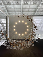 Nephele Crystal Leaf Chandelier - Lamp Outdoor