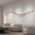 Nephele Crystal Leaf Chandelier - Lamp Outdoor