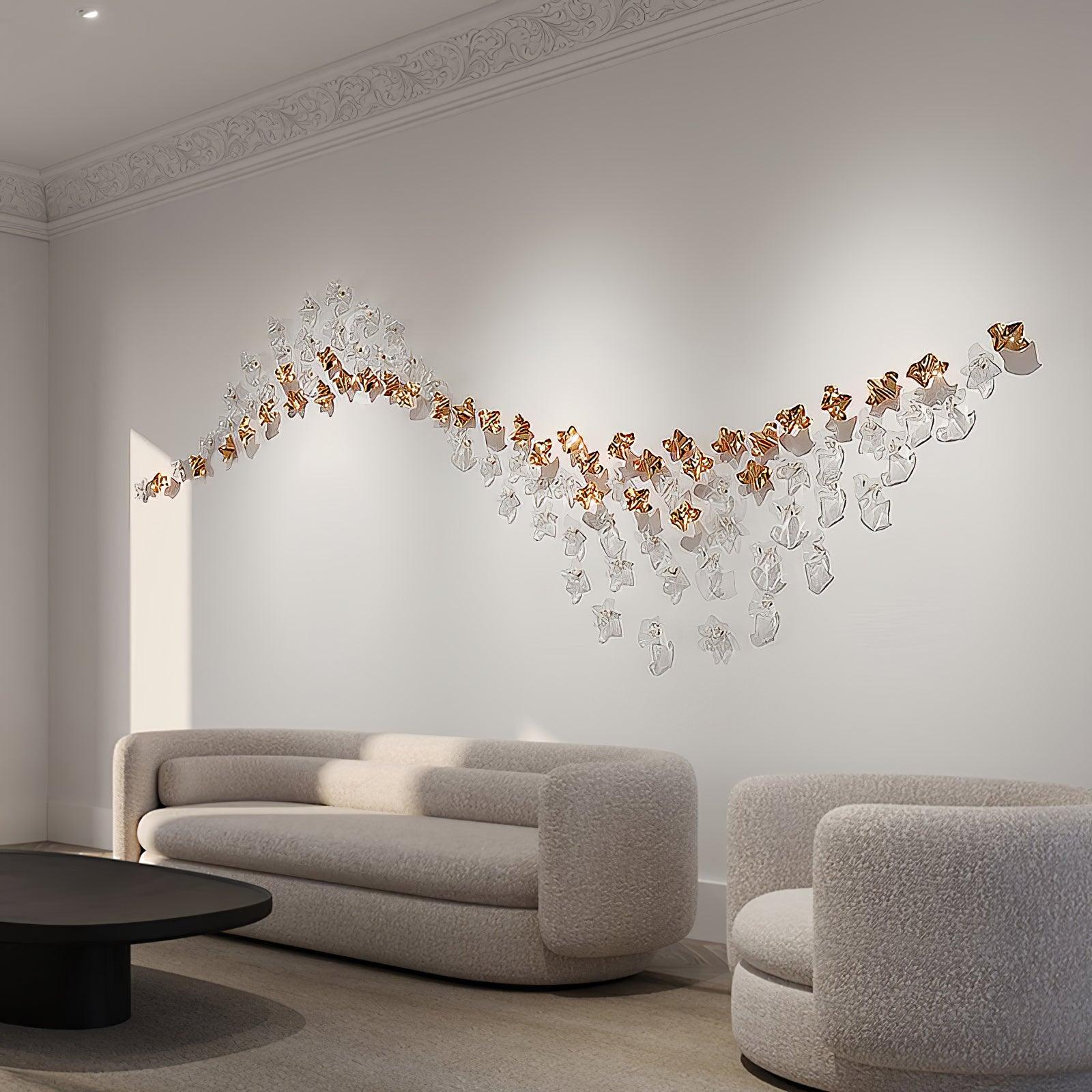 Vecarisra Luxury Tidal Art Glass Pendants Lamp - Lamp Outdoor