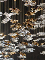 Cezorisra Luxury Brass Linear Chandelier - Lamp Outdoor