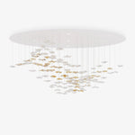 Nephele Crystal Leaf Chandelier - Lamp Outdoor