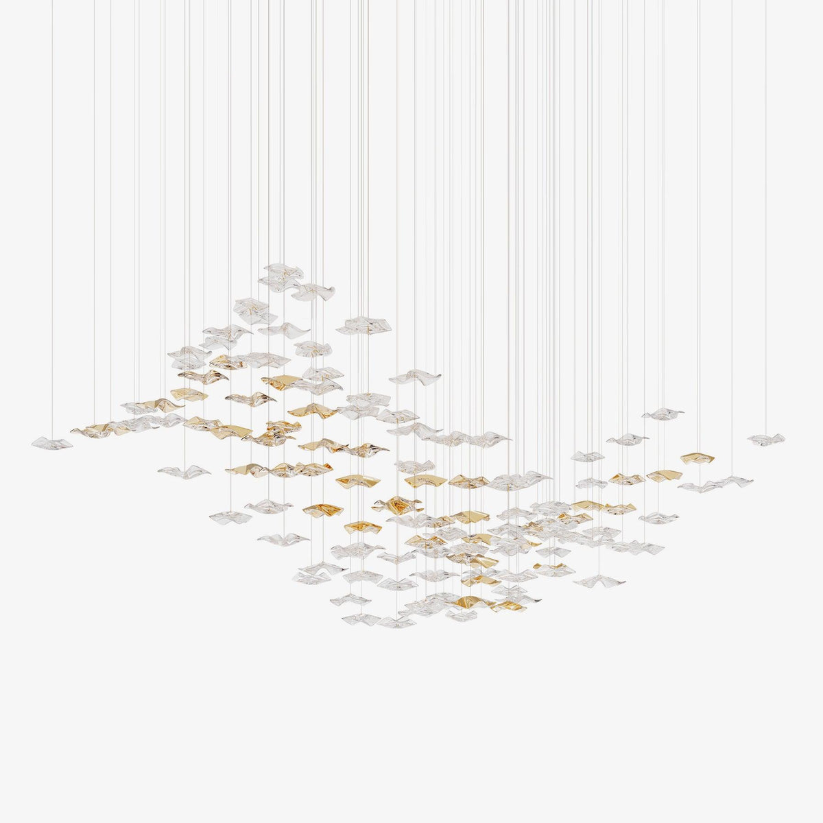 Vecarisra Luxury Tidal Art Glass Pendants Lamp - Lamp Outdoor