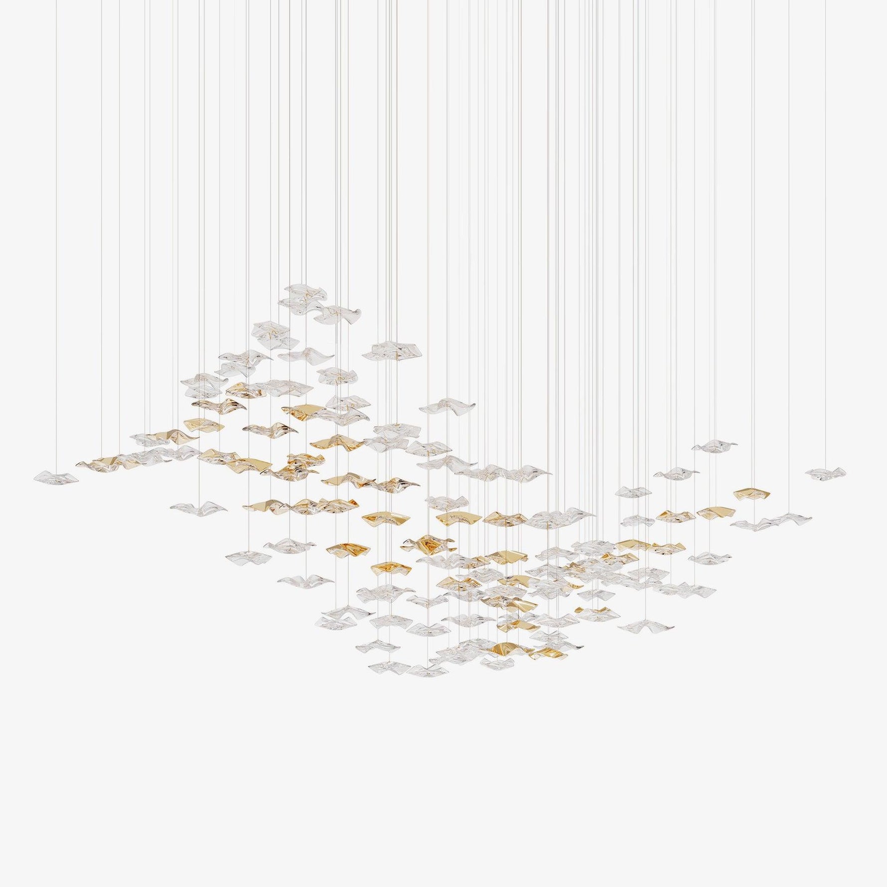 Vecarisra Luxury Tidal Art Glass Pendants Lamp - Lamp Outdoor