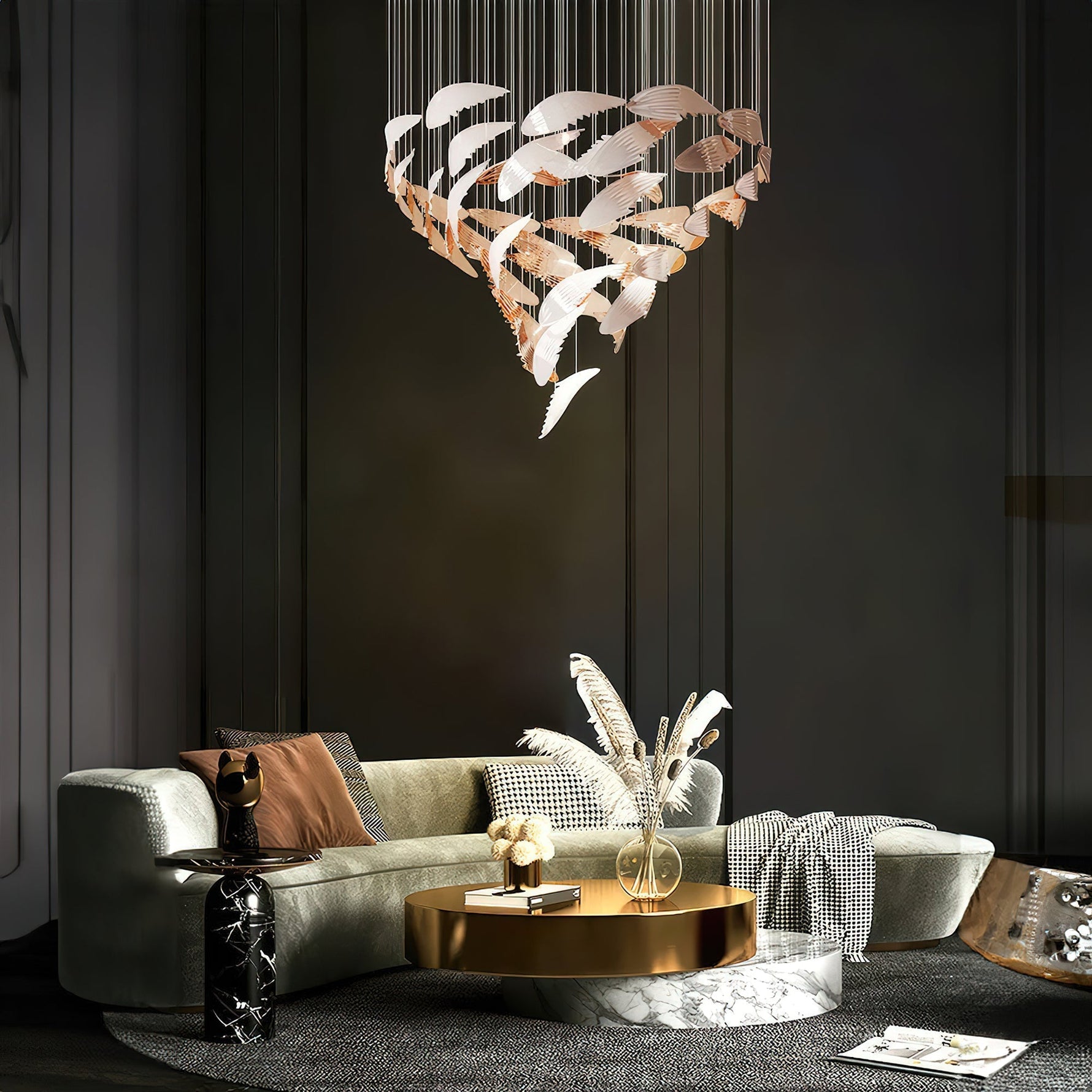 Alvenan Bird Flock Chandelier - Lamp Outdoor