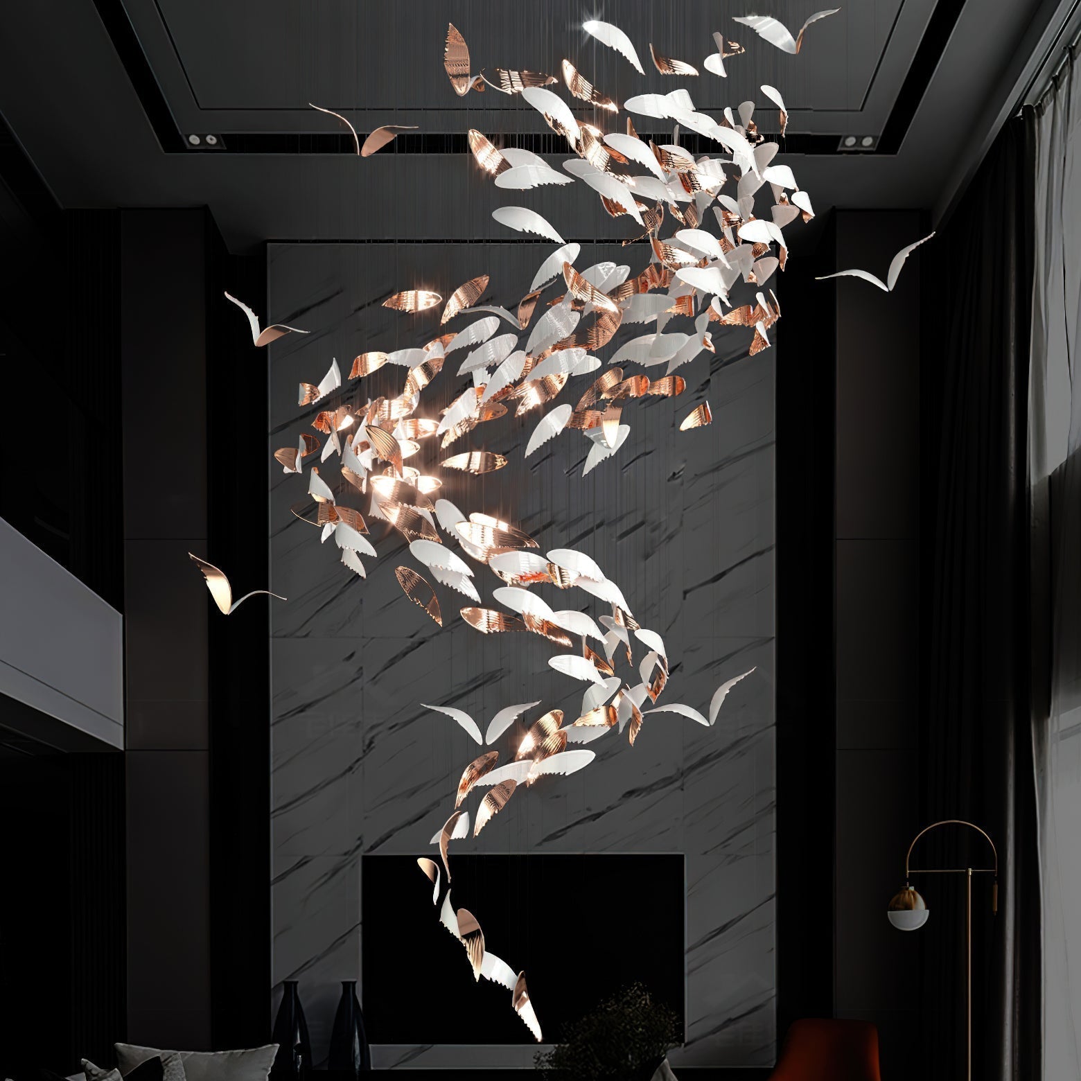 Alvenan Bird Flock Chandelier - Lamp Outdoor