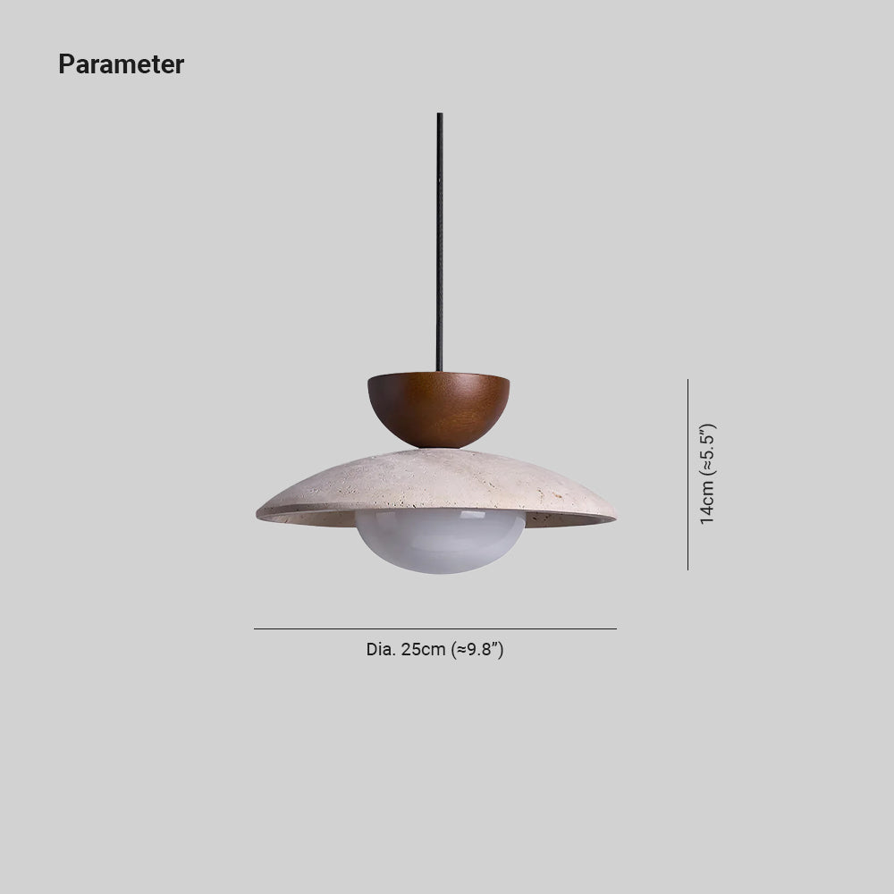 Cleo Travertine Pendant Lights - Lamp Outdoor