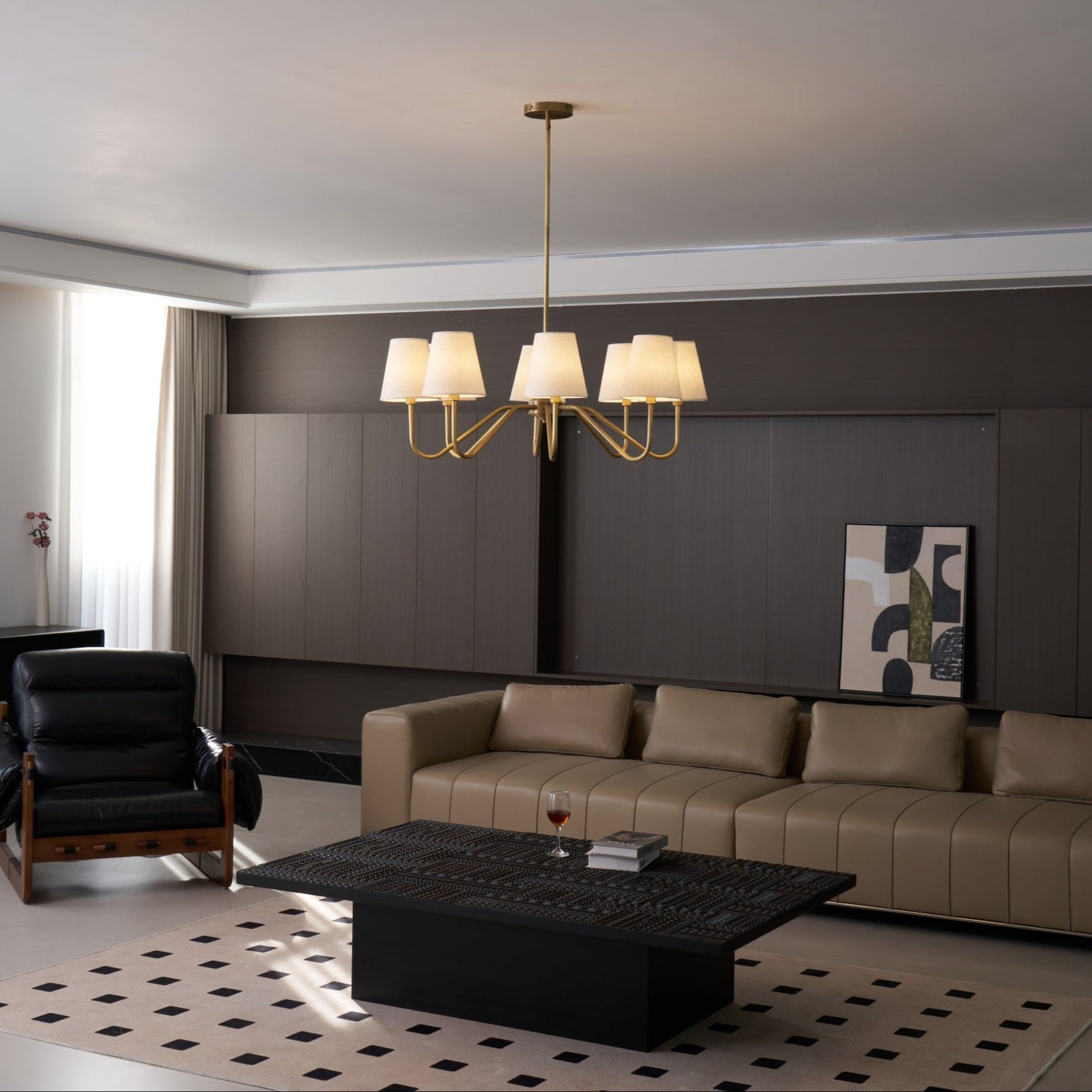 Opaluxe Brass Chandelier - Lamp Outdoor