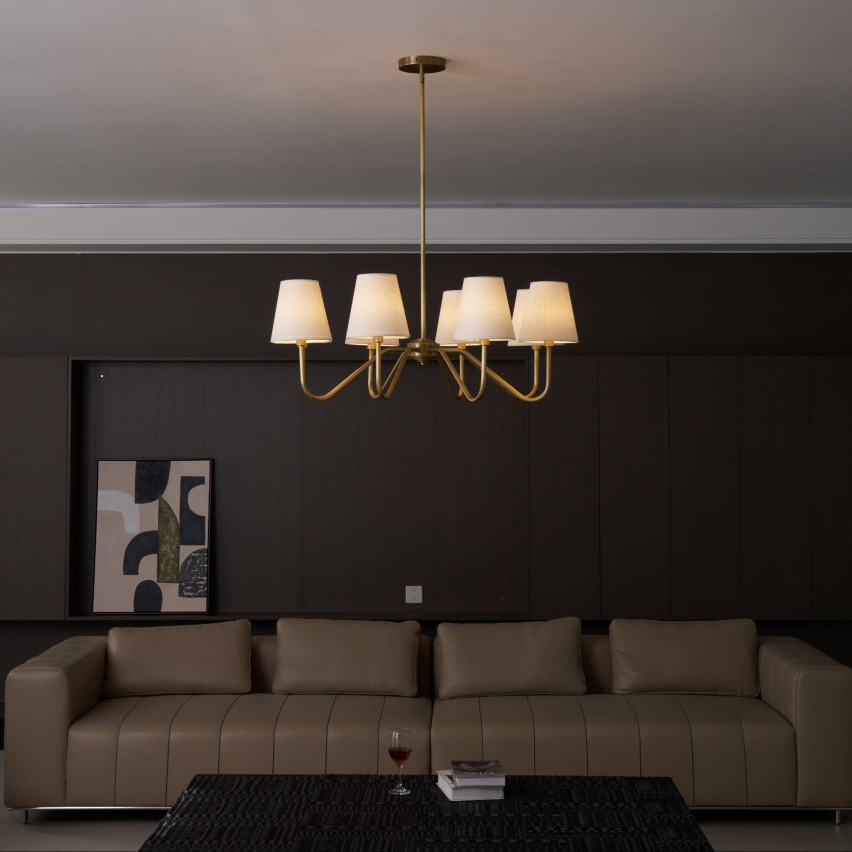 Opaluxe Brass Chandelier - Lamp Outdoor
