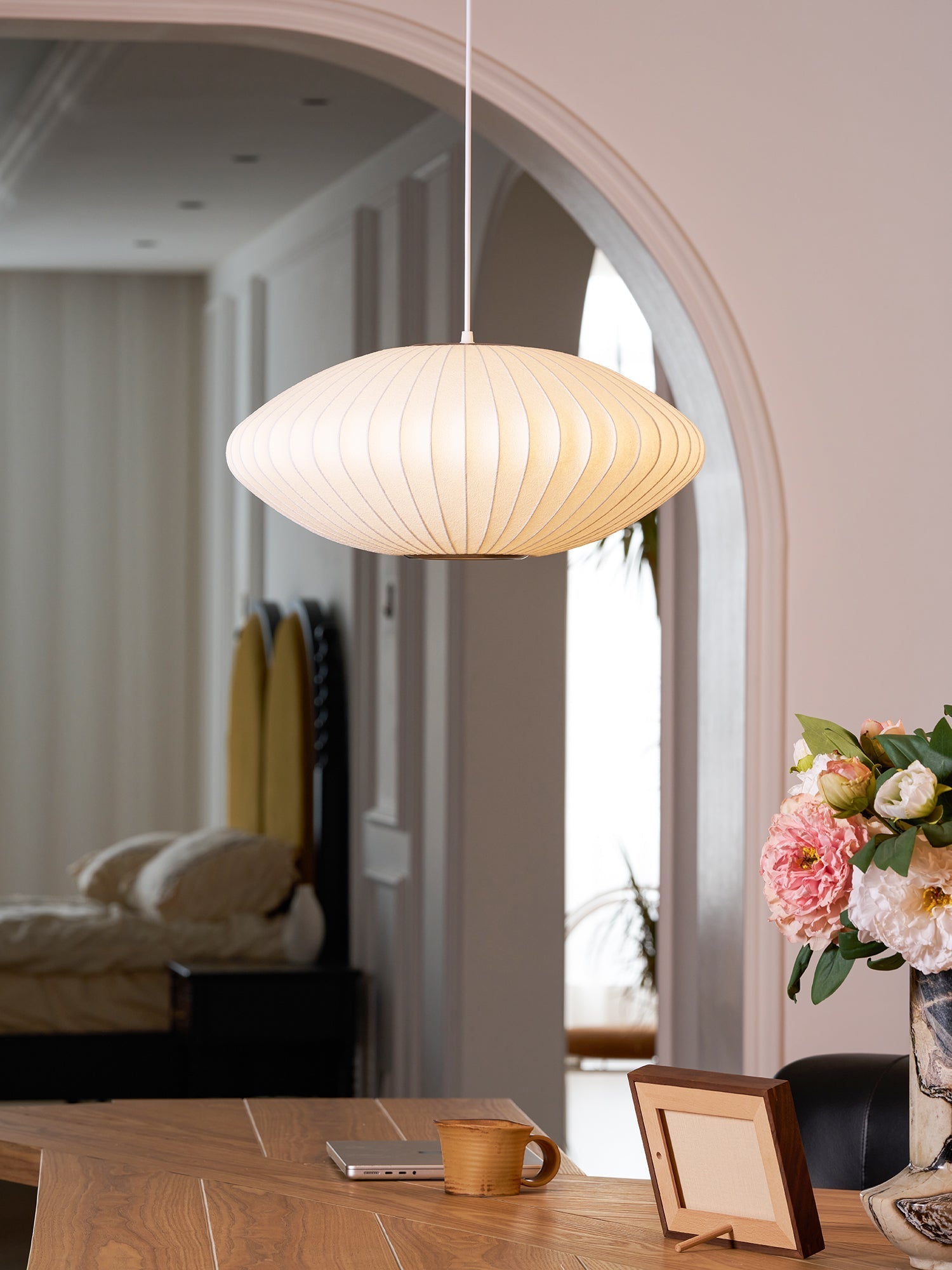 Bubble Mulberry Silk Pendant Lamp - Lamp Outdoor