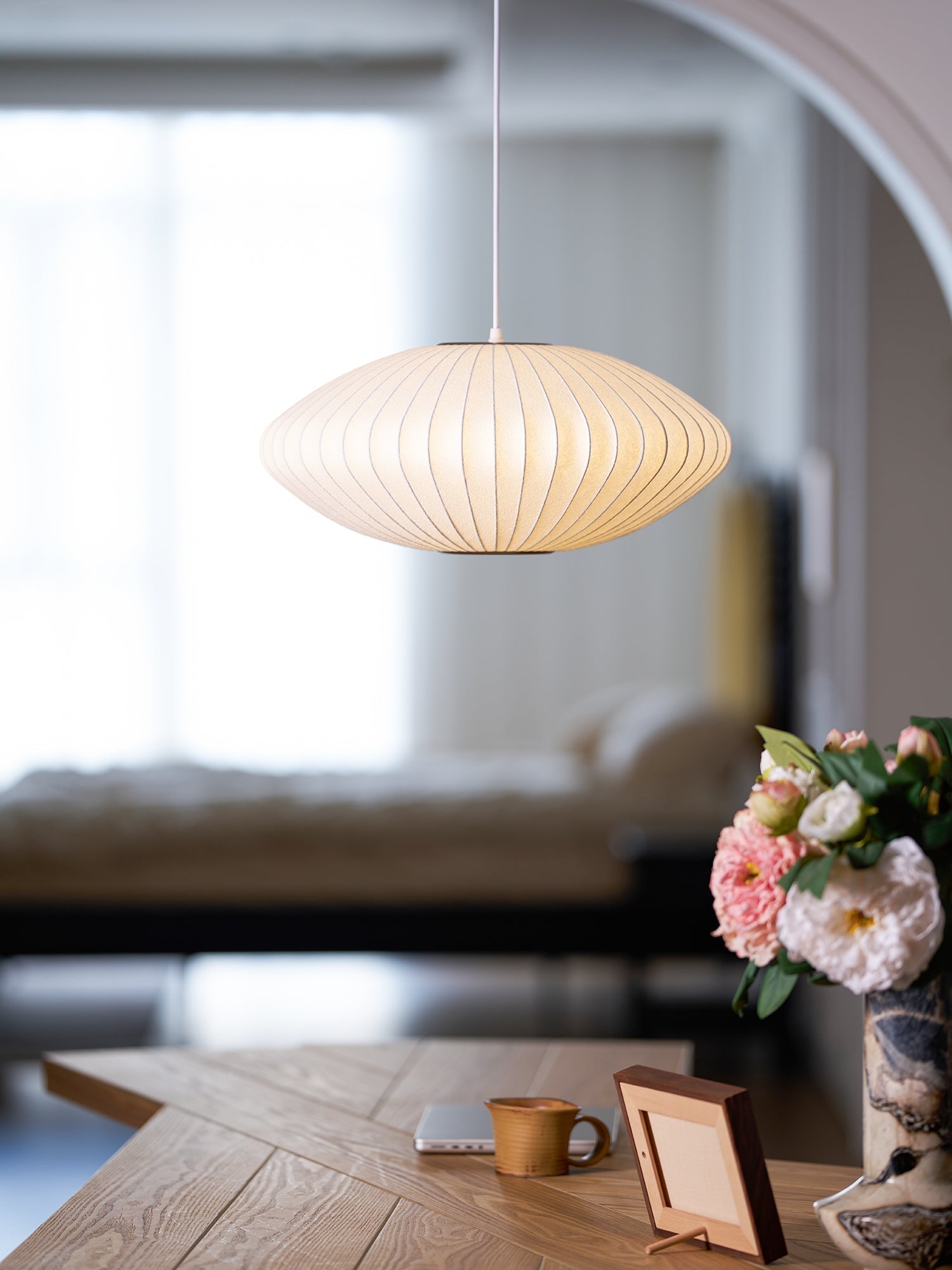 Bubble Mulberry Silk Pendant Lamp - Lamp Outdoor