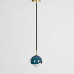 Solara Pendant Lamp Brass Nested Opal Globe Modern - Letslighting