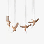 Elsilor Avian-Inspired Wood Pendant Light - Lamp Outdoor