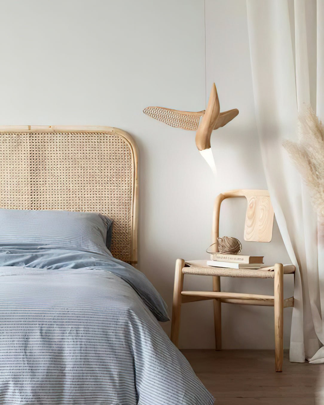 Elsilor Avian-Inspired Wood Pendant Light - Lamp Outdoor