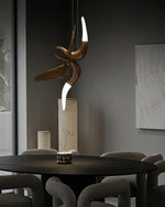 Elsilor Avian-Inspired Wood Pendant Light - Lamp Outdoor