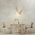 Elsilor Avian-Inspired Wood Pendant Light - Lamp Outdoor