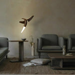 Elsilor Avian-Inspired Wood Pendant Light - Lamp Outdoor