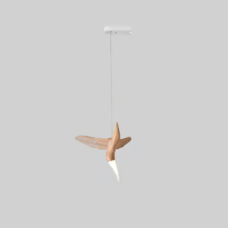 Elsilor Avian-Inspired Wood Pendant Light - Lamp Outdoor