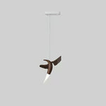 Elsilor Avian-Inspired Wood Pendant Light - Lamp Outdoor