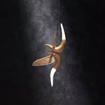 Elsilor Avian-Inspired Wood Pendant Light - Lamp Outdoor