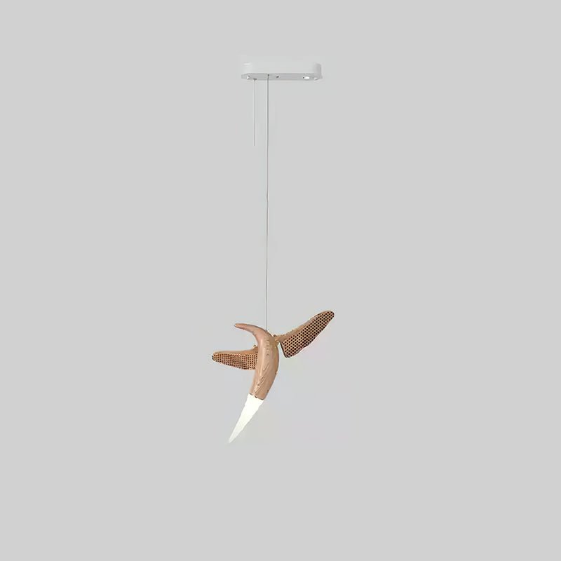 Elsilor Avian-Inspired Wood Pendant Light - Lamp Outdoor