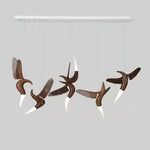 Elsilor Avian-Inspired Wood Pendant Light - Lamp Outdoor