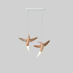 Elsilor Avian-Inspired Wood Pendant Light - Lamp Outdoor