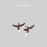 Elsilor Avian-Inspired Wood Pendant Light - Lamp Outdoor