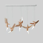 Elsilor Avian-Inspired Wood Pendant Light - Lamp Outdoor
