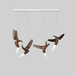Elsilor Avian-Inspired Wood Pendant Light - Lamp Outdoor