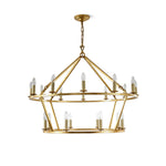 Ivzorarae Sculptural Metal Chandelier - Lamp Outdoor