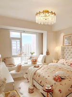 Decorative Pattern Glass Round Chandelier - Lamp Outdoor