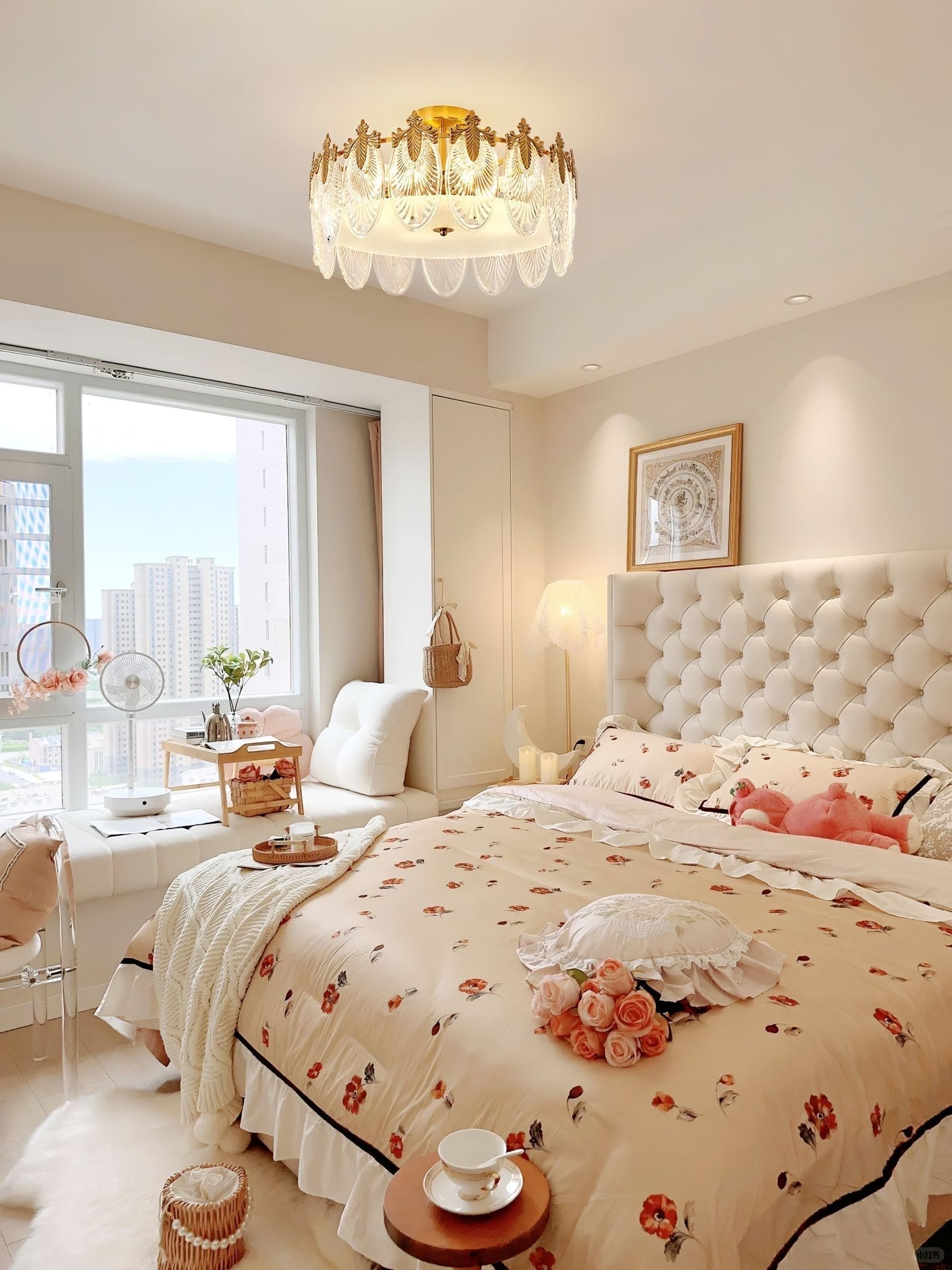 Decorative Pattern Glass Round Chandelier - Lamp Outdoor