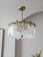 Decorative Pattern Glass Round Chandelier - Lamp Outdoor