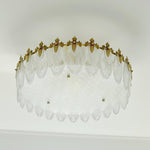 Decorative Pattern Glass Round Chandelier - Lamp Outdoor