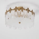 Decorative Pattern Glass Round Chandelier - Lamp Outdoor