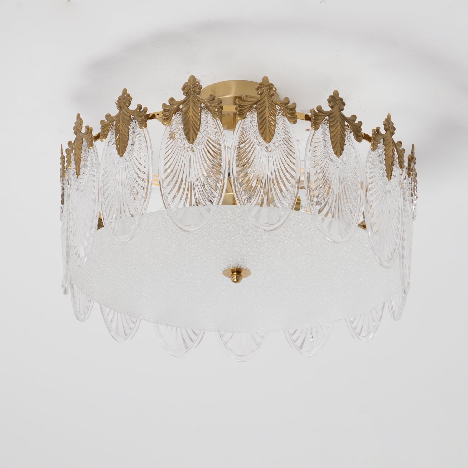 Decorative Pattern Glass Round Chandelier - Lamp Outdoor