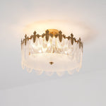 Decorative Pattern Glass Round Chandelier - Lamp Outdoor