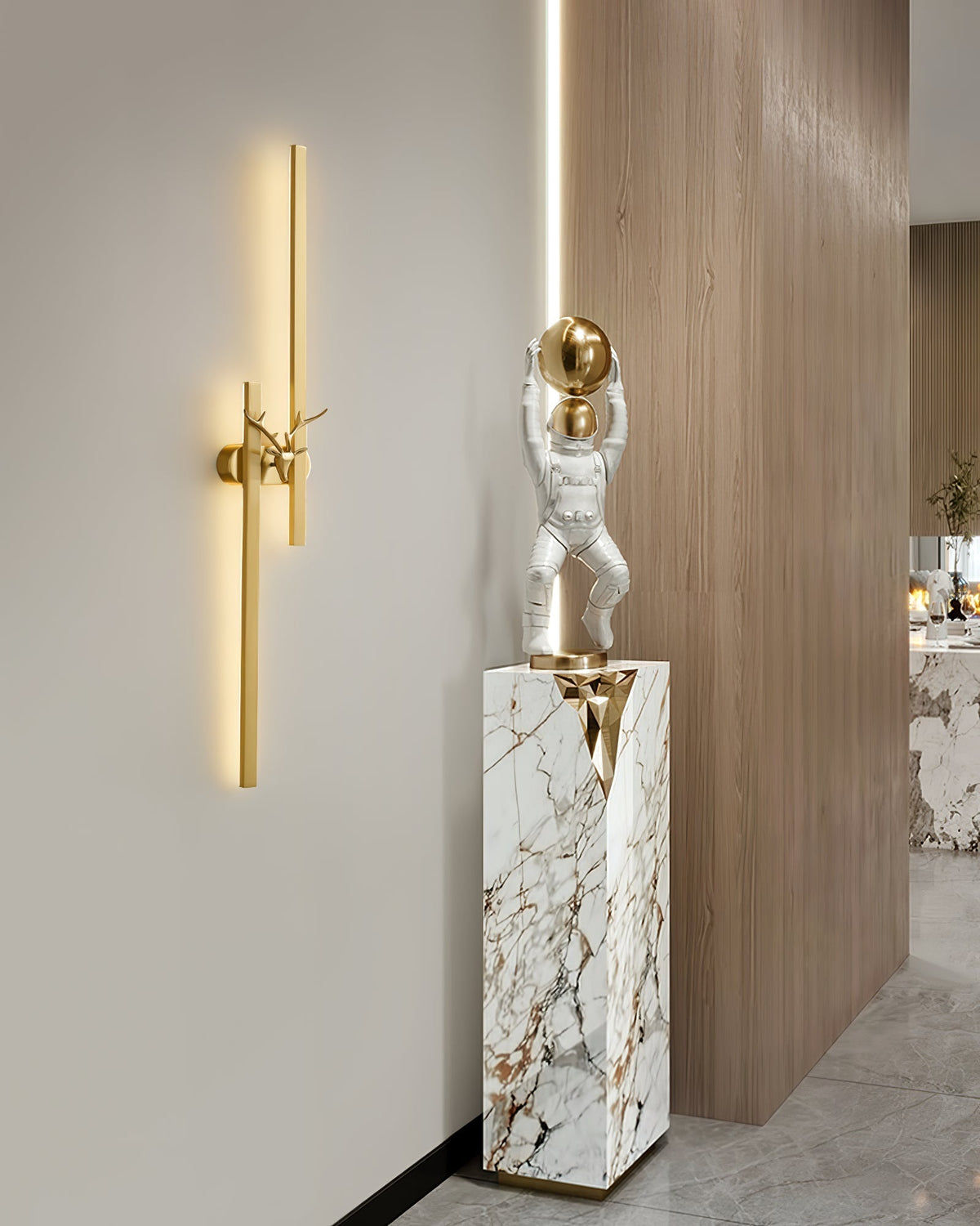 Deer Brass Wall Lamp - Lamp Outdoor