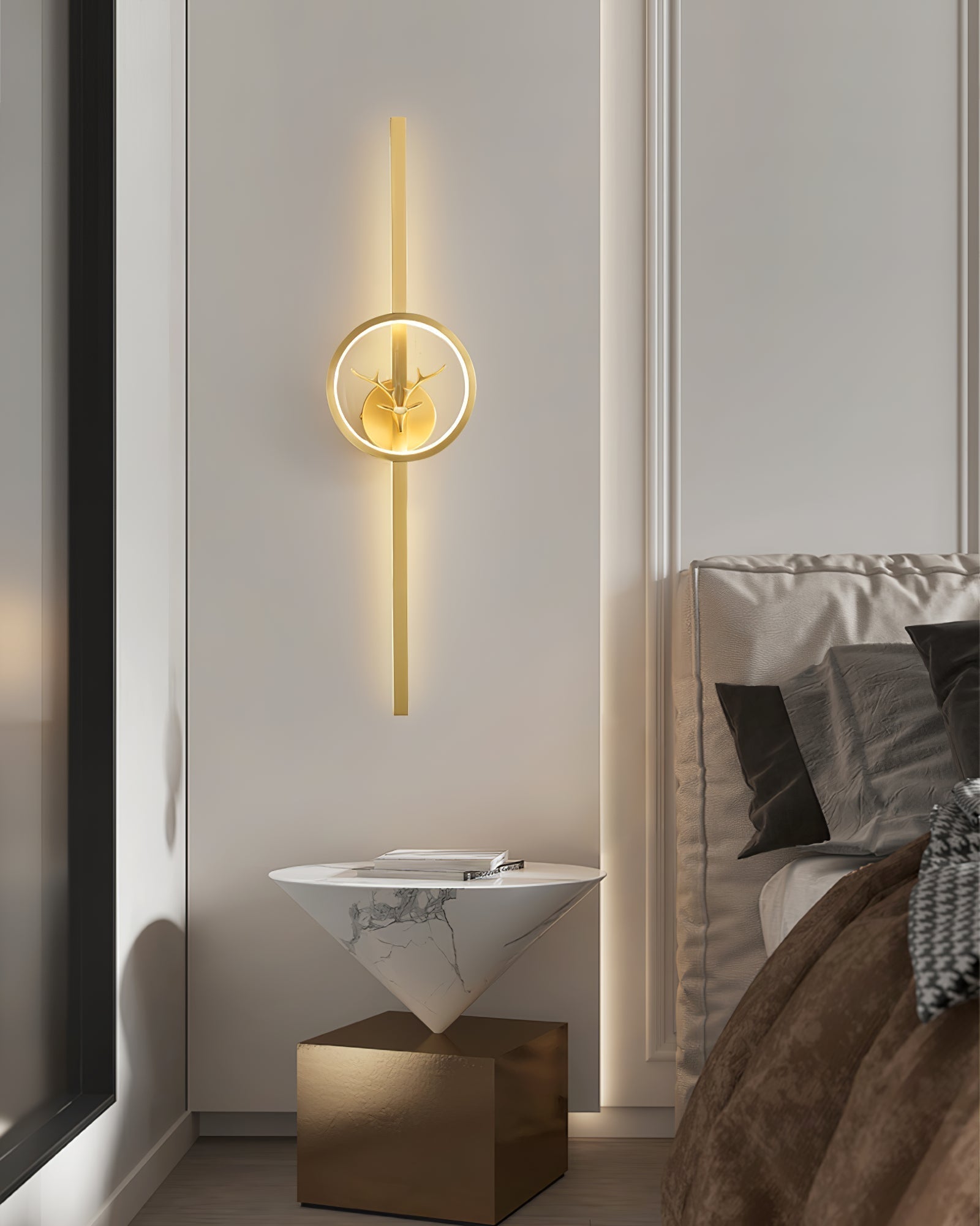 Deer Brass Wall Lamp - Lamp Outdoor