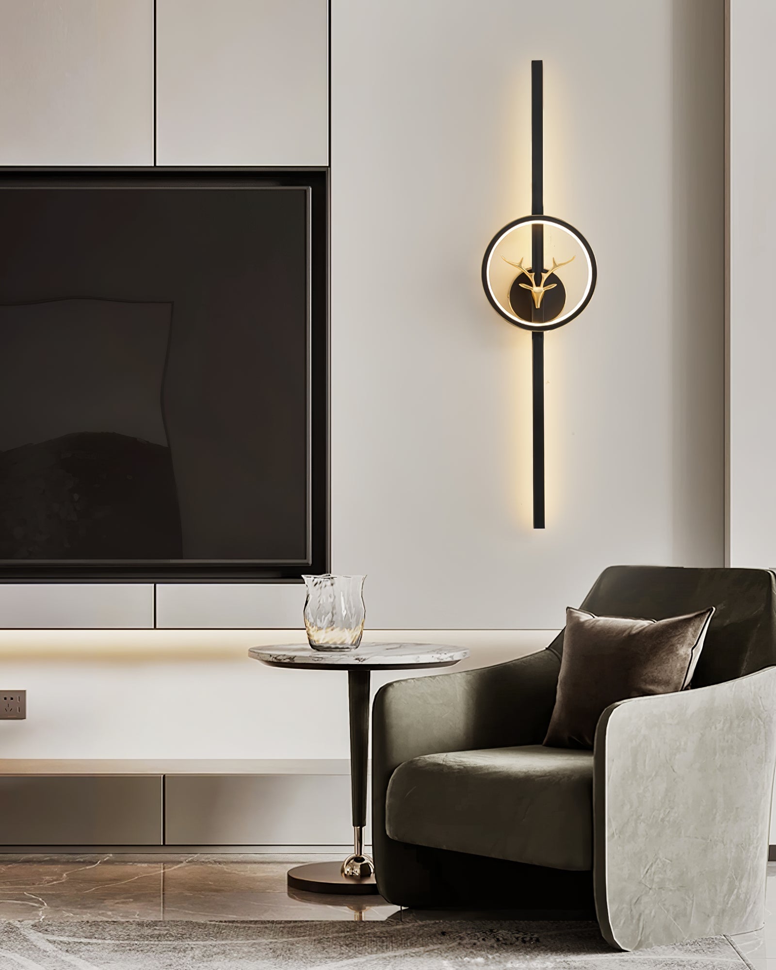 Deer Brass Wall Lamp - Lamp Outdoor