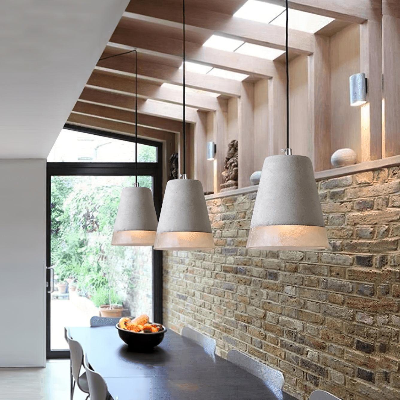 Delia Cement Pendant Light - Lamp Outdoor