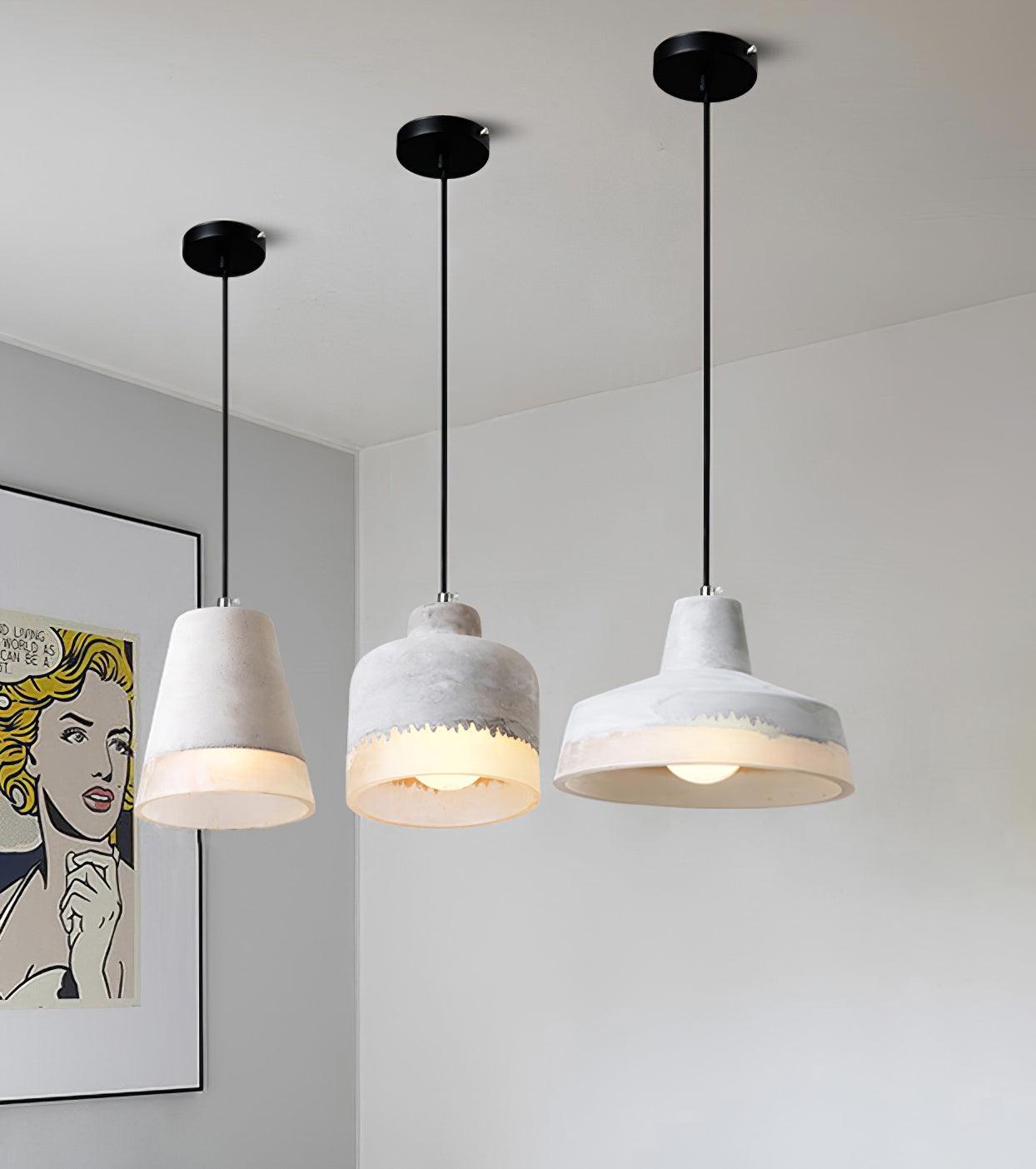 Delia Cement Pendant Light - Lamp Outdoor