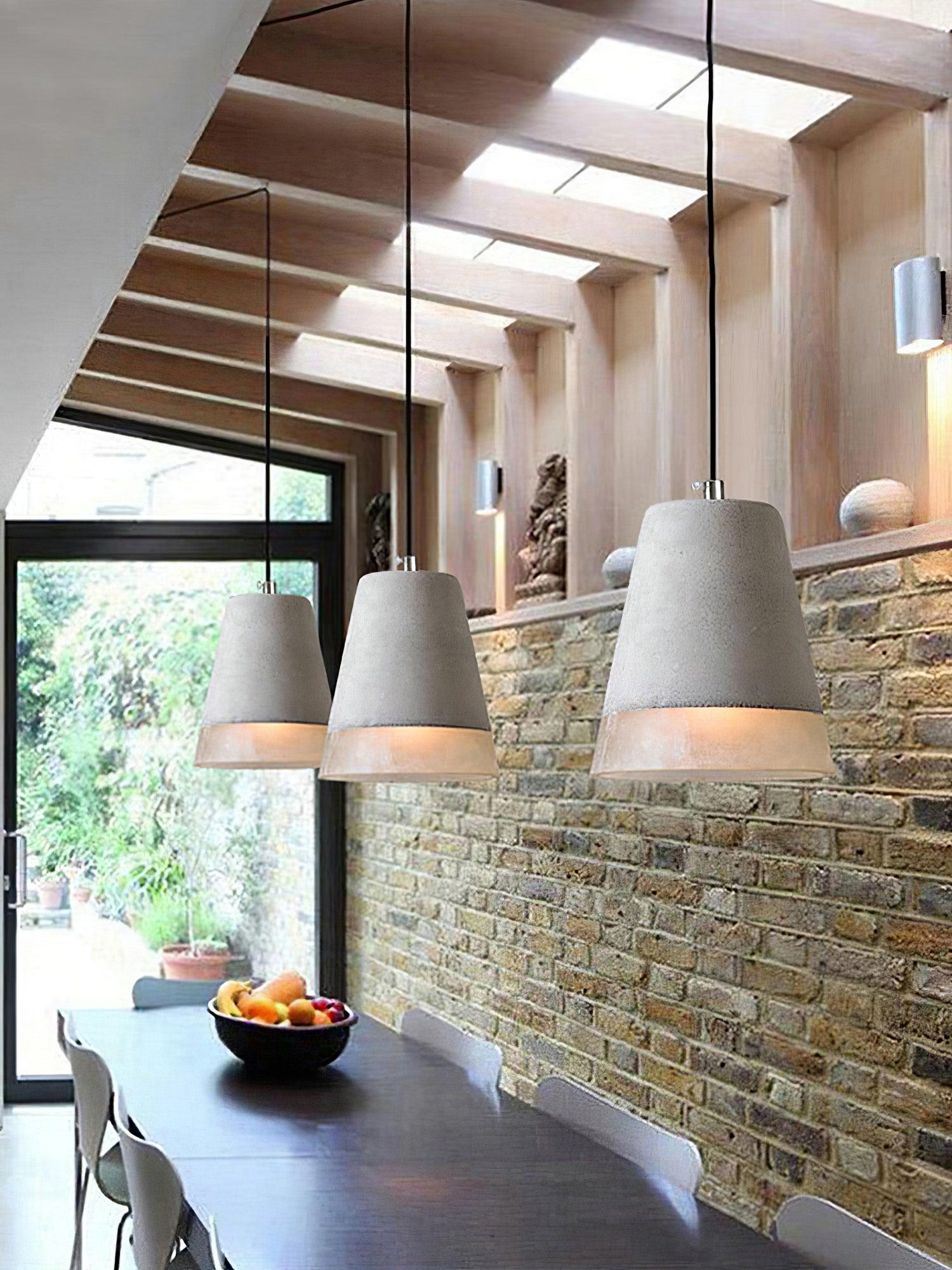 Delia Cement Pendant Light - Lamp Outdoor