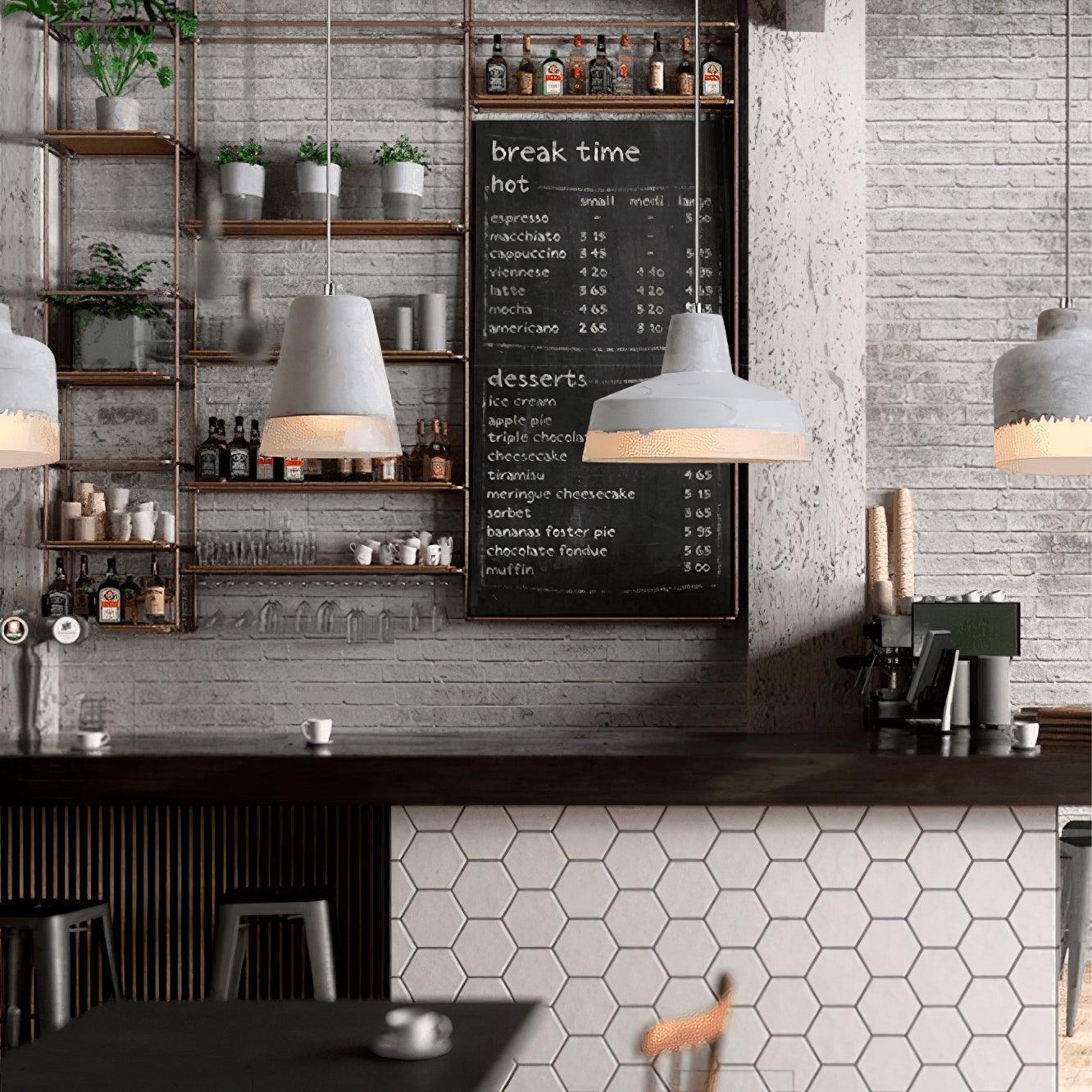 Delia Cement Pendant Light - Lamp Outdoor