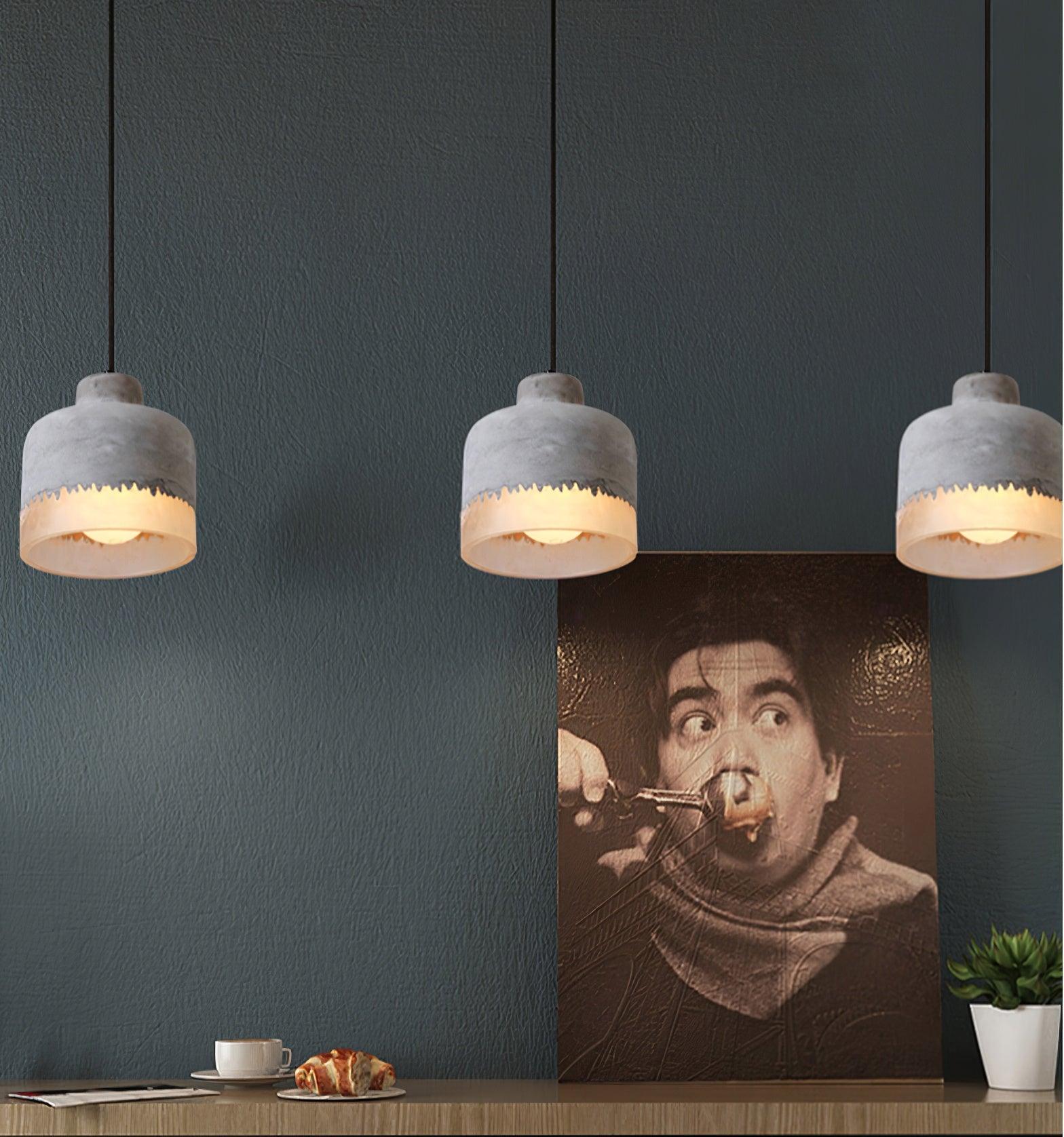 Delia Cement Pendant Light - Lamp Outdoor